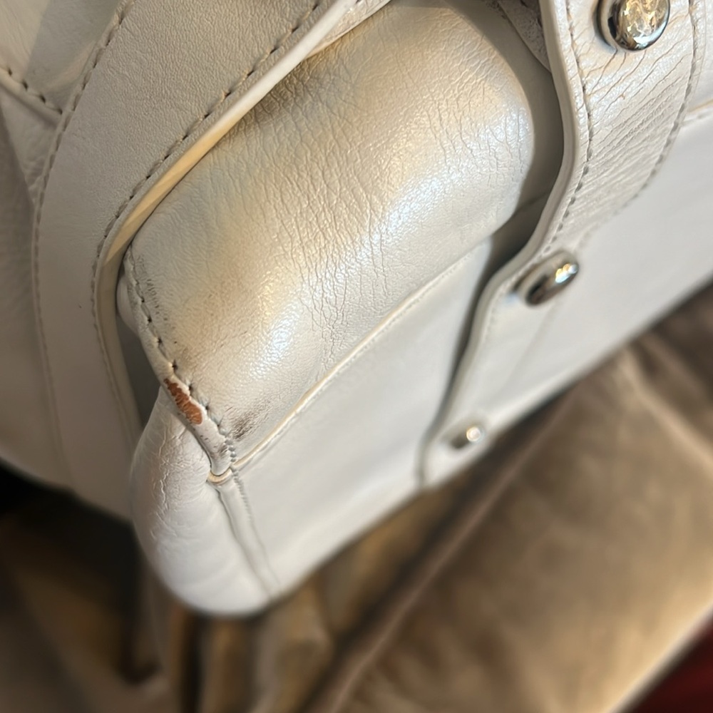 Juicy couture white leather shoulder bag - Picture 11 of 16